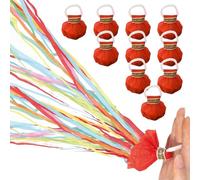 10 Pcs Camina de Lanzamiento de Mano Colorida Serpentinas Fiesta Sin Desastre Crackers de Poppers Decoración de Papel para Fiesta Año Nuevo Celebraciones Boda Cumpleaños Festival (Style A)