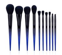10 PCS Cepillo de maquillaje Conjunto de cabello suave Maker Sombra de maquillaje de sombras de ojo Herramienta