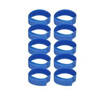10 pcs Collares de Gallo Anti anhonchas de Ruido al Cuello evitan Que los Pollos griten adecuados para Varias Aves de Corral (Blue)