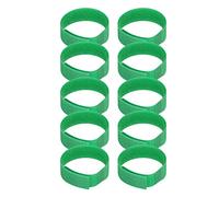 10 pcs Collares de Gallo Anti anhonchas de Ruido al Cuello evitan Que los Pollos griten adecuados para Varias Aves de Corral (Green)