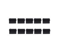 10 Pcs De Enchufe De Silicona con Puerto Usb Enchufe a Prueba De Polvo Tapa De Protección Tapón Negro