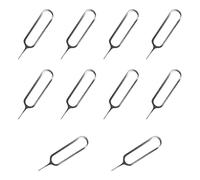 10 Pcs de Extractor de Tarjeta SIM, Abridor de Agujas de Acero Inoxidable, Clavijas de Expulsión, Abridor de Agujas Compatible con Todos los Teléfono Inteligente