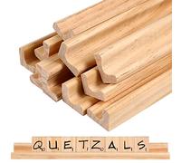 10 Pcs de Soporte para Letras de Madera para DIY, Soporte para Letras de Madera, Manualidades de DIY para Juegos Infantiles y Educación Temprana, Decoración de Ingreso Escolar(19 * 2cm)