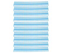 10 PCS Encuadernación de hojas sueltas de peine de encuadernación Anillos de encuadernación de plástico 30 agujeros Anillo de encuadernación de hojas sueltas Bobinas de (Azul)