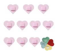10 Pcs Felt Hair Band Pad, 2 Inch Felt Hair Band Decor Base, Securely Glued Not Easy to Fall Off with Elastic Bands, for Tea Parties, Weddings, Parties (Pink)