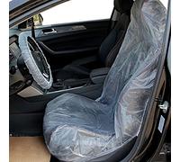 10 pcs Fundas Desechables Cubre Protector para Asiento de Coche 140 x 80 cm + 10 pcs Fundas Desechables de Volante + 10 pcs Fundas Desechables de Palanca de Cambio