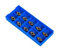 10 Pcs Insertos de Torno CNC, DCMT070204 HM YBC251 Cuchillos Inserciones CNC Carburo Herramienta de torneado para Semiacero