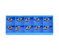 10 Pcs Insertos de Torno CNC, DCMT070204 US735 DCMT51.51 Cuchillos Inserciones CNC Carburo de Diamante Herramienta de torneado