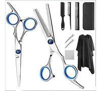 10 PCS Kits De Tijeras De Corte De Cabello, Peluquería Corte De Pelo Flequillo Adelgazamiento Herramientas De Peluquería, Suministros De Peluquería Profesional Tijeras De Recorte Para Hombres Mujeres