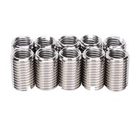 10 PCS M12 x 1.75 mm 303 Stainless Steel Thread Inserts, Reducing Nut Repair Tool, Male Female Fastener for Aviation Automobile Electronics