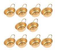 10 PCS Makgeolli Bowls Aluminum Korean Traditional for Raw Rice Wine