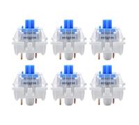10 Pcs Mechanical Keyboard Switch Plate Mounted Blue Switch for Mechanical Keyboards, Premium Tactile Clicky Blue Switches for Hot Swap Custom RGB Keyboards