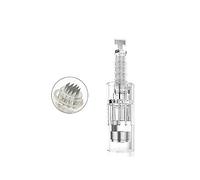 10 pcs Micro Agujas para Dermapen Agujas de repuesto puntas cartucho Slot tornillo Regular para coche Derma Electric microneedling pen 42 pin, estilo de hebilla