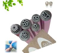 10 Pcs Nail Art Stamp Pen,Nail Stamp Pen Diy Nail Art Tools,Nail Stamping Plates,Nail Art Tools,Nail Art Sets,Nail Art Flower Stamp Pen,Nail Art Kit For Girls and Women (6pcs)