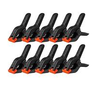 10 PCS Nylon Abrazaderas de Resorte, 95 mm Juego de Pinzas de Resorte con Mordazas Móviles, Envergadura de 25 mm para Fijación, Carpintería y Estudios Fotográficos