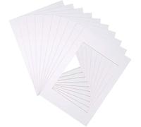 10 Pcs Paspartú, Marco de Foto de Cartón de Papel para Decoración, Paspartú Blanco 25.4 x 30.5 cm, Passepartout Carton para Fotos Enmarcar Imágenes Pinturas Carteles Impresiones (25.4 x 30.5 cm)