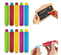 10 Pcs Porta Tizas, Soporte De Tiza De Plástico, Soportes de Tiza de Colores, Titular de Tiza Ajustable Bracket, Para Escuela, Oficina, Hogar