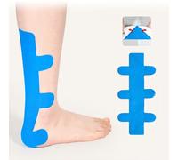 10 PCS Precortadas Cinta de Kinesiología Tape, Cinta Deportiva Elástica Terapéutica para Tendón de Aquiles, Agradable al Tacto, Transpirable, Resistente al Agua y Elástica, Banda de Vendaje Muscular