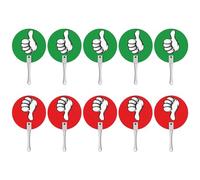 10 PCS Pulgar Hacia Arriba Por Aula Clase Paddle Sí O No Paddles Classroom Signs Verdadero Falso Paddle Subasta
