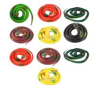 10 PCS Serpientes De Goma,Juguetes De Serpientes,Jardín De Goma En Forma De Serpiente para Decoración de Fiestas Regalos de Cumpleaños,Accesorios de Jardín para Asustar a Los Pájaros,Bromas