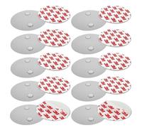 10 Pcs Soporte Magnético para Detector de Humo Ø 70 mm, Detectores de Humo con Montaje Magnético, Fácil De Fijación Kit Montado En El Techo para Alarma De Humo