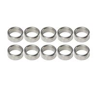 10 Pcs Stainless Steel Washer Spacer Kit, 15 mm OD 12 mm ID Metal Washers for Shaft and Bearing, Precision Hardware Accessories with Uniform Size for DIY and Industrial Use (3515-0015-0060)