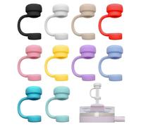10 PCS Tapas de Pajitas para Stanley Cup,Cubierta de Pajita de Silicona,HMCEY Straw Cover,Tapón Pajita Botella Prueba de Polvo,Protector de Pajitas de Polvo Reutilizables para Reemplazar, Proteger