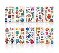 10 Pcs Tatuajes Temporales Niños, Tatuajes Niños Fiestas Cumpleaños, Impermeables y Seguros, Regalos Piñata y Detalles Cumpleaños Infantil (Vuelta al Cole)