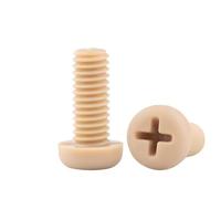 10-PCS Tornillos para máquina M4 de cabeza Phillips de PEEK,Φ4 mm Pernos de cruceta (M4x16mm)