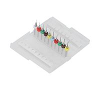 10 pcs Twist de acero Twistet Bit Bit Bit Bithness Abrasión de alta dureza de 1/8 pulgadas para tallado de plástico con joyería de la placa de circuito y limpieza de la boquilla (0.3-1.2 mm)