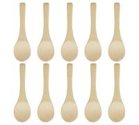 10 Pcs Wooden Spice Spoons Small Wooden Spoons,Versatile Mini Wooden Spoons Supplies, Spice Spoon Small Teaspoons for Honey Suitable for Spices, Ice Cream, Cakes,cucharillas de madera para servir