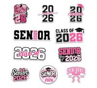 10 pegatinas de clase 2026, múltiples etiquetas decorativas impermeables de para diarios, suministros de celebración del espíritu escolar, transferencias escolares inmunes a los arañazos