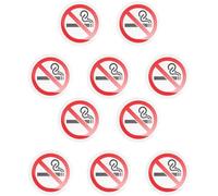 10 Pegatinas De "no Fumar", Señal De Advertencia Autoadhesiva, Calcomanía De Vinilo Impermeable Para Vehículos, Oficinas, Escuelas Y Lugares Públicos, Señal De Seguridad Para Interiores Y Exteriores.