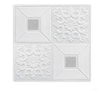 10 pegatinas de pared XPE para decoración de interiores residenciales con efecto visual de purpurina y flexibilidad de corte manual (blanco con plata)