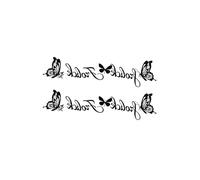 10 Pegatinas De Tatuajes De Mariposas Sencillas Y Originales Con Frases Cortas En Inglés Para Hombres Y Mujeres.