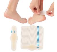 10 pegatinas para blíster, vendas de yesos hidrocoloides, tratamiento de pies de gel invisible, tacones altos antidesgaste e impermeables para el cuidado de los pies, dedos, talón (20 x 65)