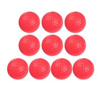 10 pelotas de golf de espuma de poliuretano para práctica, sensación realista, larga duración, práctica de vuelo limitado para patio, interior y exterior