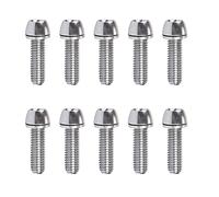 10 pernos de vástago de bicicleta de acero para bicicleta, 5 x 20 mm/M6 x 20 mm, tornillos de manillar de bicicleta