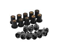 10 Pernos Deflectores De Parabrisas 5 Mm para B-M&W F650GS F800GS F800R R1200R R1200GS S1000R S1000XR K1300R R Nine T Scrambler(Black)
