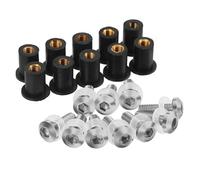 10 Pernos Deflectores De Parabrisas 5 Mm Para H&DA CBF1000 CBF500 CBF600 CBX650 CB1000R CB750 CB1300 NC700S NC750S NC750(Silver)