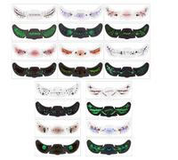 10 Piece Halloween Freckle Stickers, Glowing Temporary Face Decorations