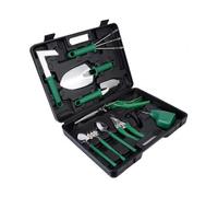 10-Piece Stainless Steel Garden Tool Set with Carrying Case, a great Gift for Gardening Lovers