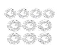 10 Pieces Aluminum Foil Heat Retaining Covers, Reusable Aluminum Foil Food Covers with Elastic Edges for Home Kitchen BBQ Picnic