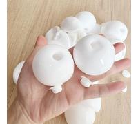 10 Pieces Blank Squishy Maker Kit, Blank Pressure Ball Skin D-IY Kit, with Stopper, Suitable for Children and Adults (4CM 10 PCS)