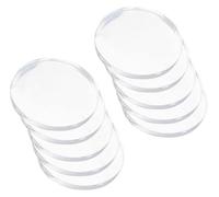 10 Pieces Clear Round Acrylic Disc Panel Thickness 10Mm, Diameter 20-60Mm Suitable for DIY Crafts And Home Decoration, 30mm(Diameter 60mm)