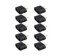 10 Pieces Eu Us Power Plug Adapter European Socket Eu To Us Plug Adapter