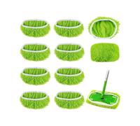 10 pieces for Swiffer floor cloths cover microfiber set, 25.4x11.5cm reusable for Swiffer Sweeper Mop floor mop wet dry mop cover, for wooden floors