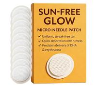 [10 Pieces] Natural Bronze Body Glow Microneedle Patches, Sun-Free Self Tanning Care Patch, Sunless Tan Enhancers & Accelerators, For Pool Party Travel Beach Vacation Prepping Summer Holiday