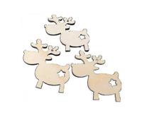 10 pieces of wooden Christmas pendants to create an unforgettable Christmas party