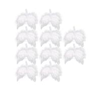 10 Pieces Vintage Feathers, To Hang On A Christmas Tree Or As A Wedding Decoration Or Gift Christmas Tree Decoration Angel Wings Baby Baptism Decorati